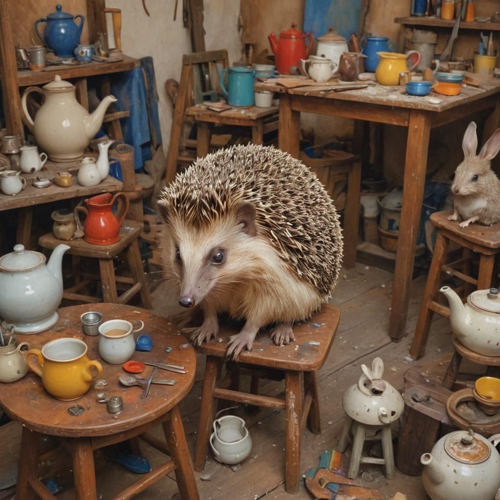 Surreal Hedgehog Workshop: Expressionist Art with Vivid Colo...