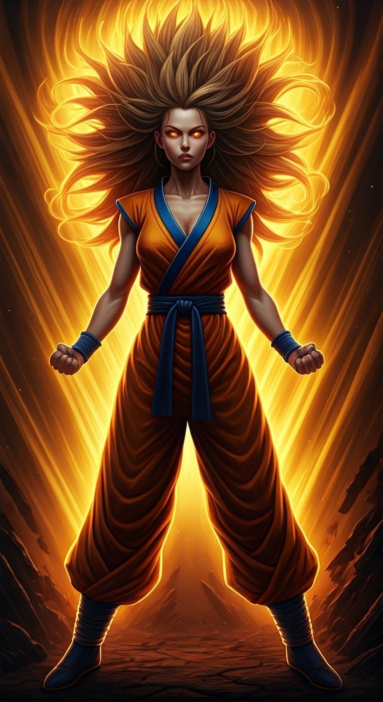 Hyper-Realistic Superheroine in Martial Arts Gi