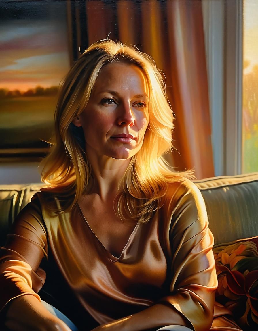 Intimate Portrait in Rembrandt-esque Chiaroscuro