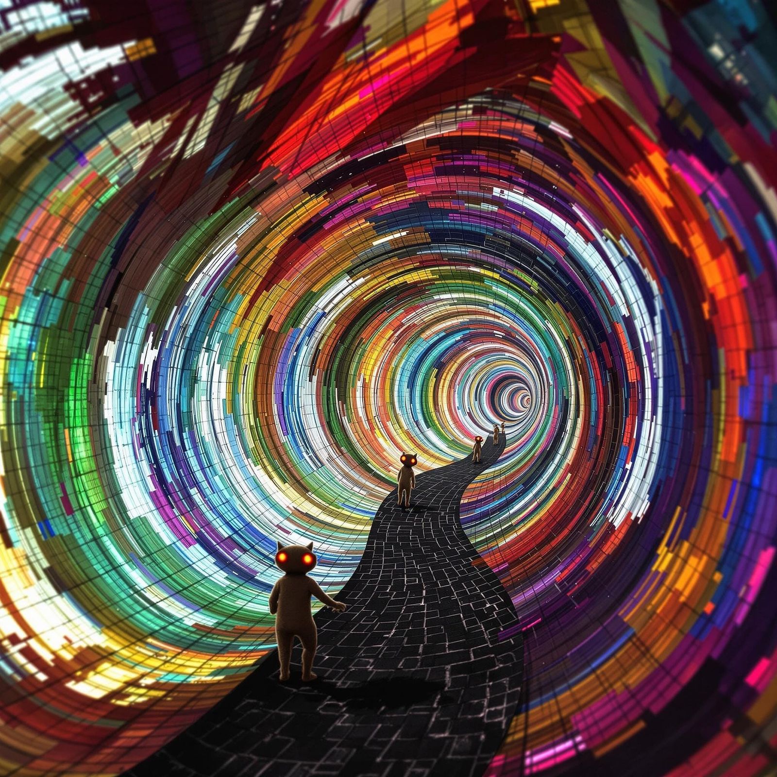 Odd Critters Textile White Silhouettes