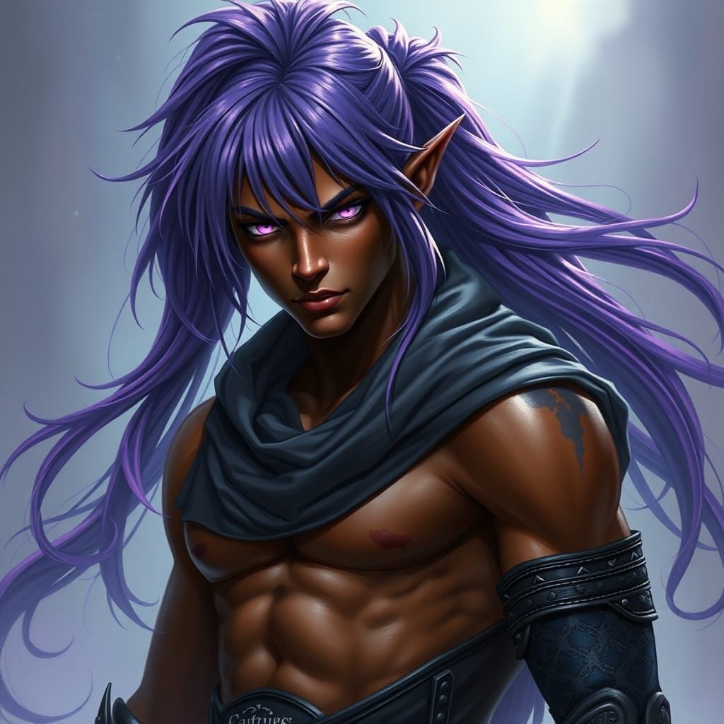 Dark Elf Assassin in Dreamlike Mist