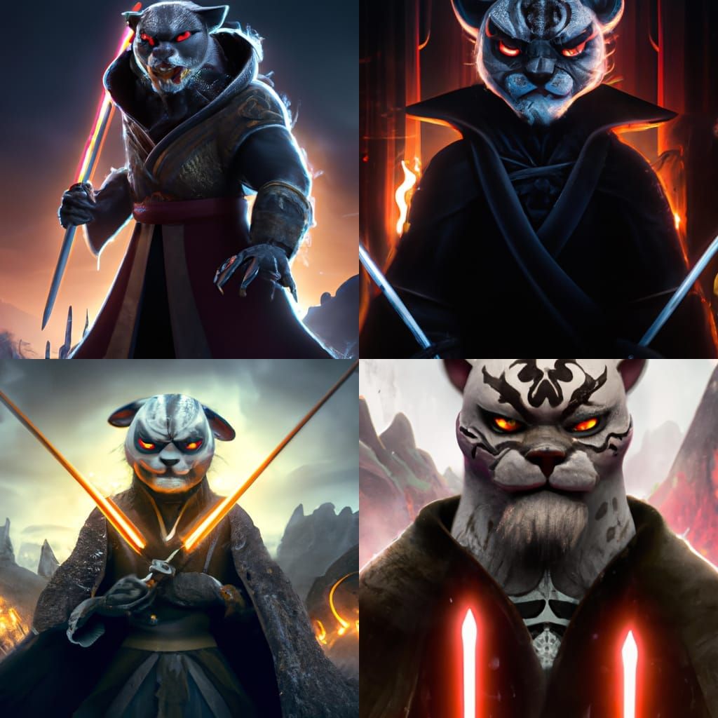 Tai Lung as Sith Lord: Digital Matte Painting