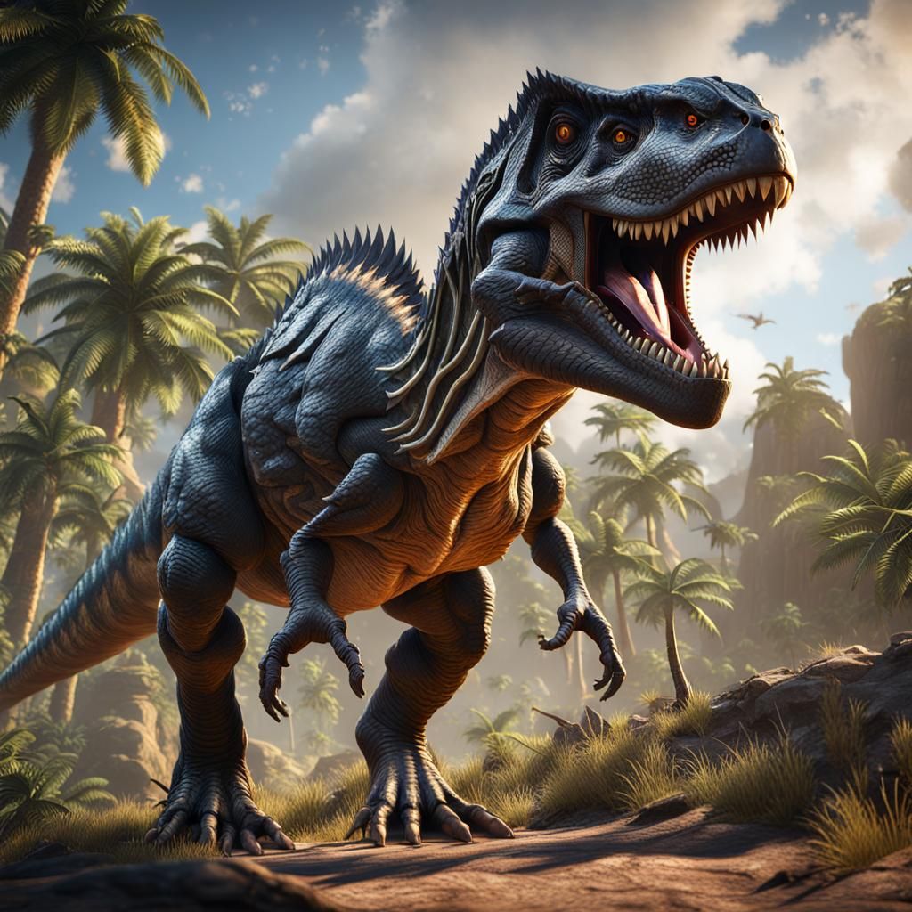 Armored T-Rex from ARK: Survival Evolved