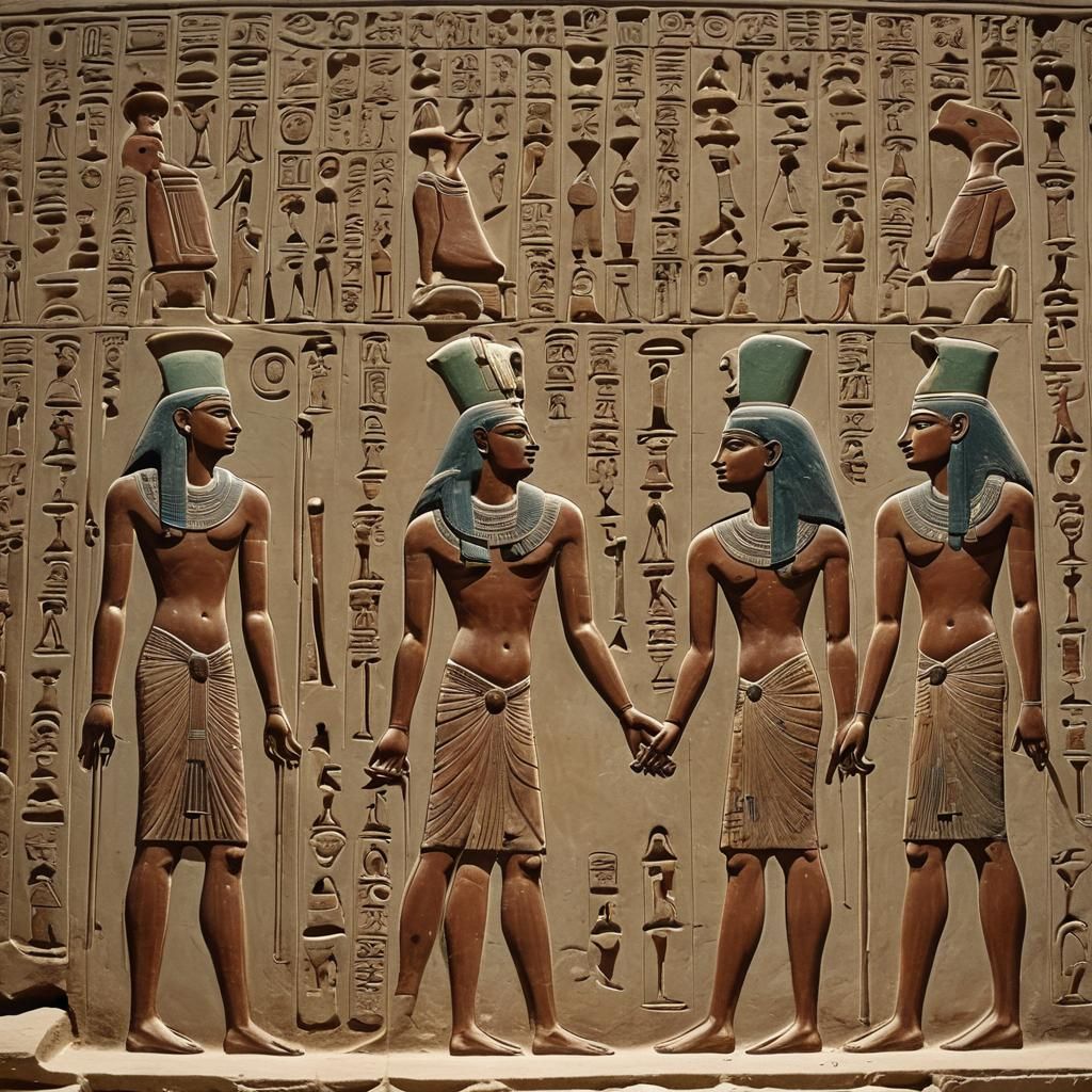 Temple Rituals: Priests at the Temple of Hathor