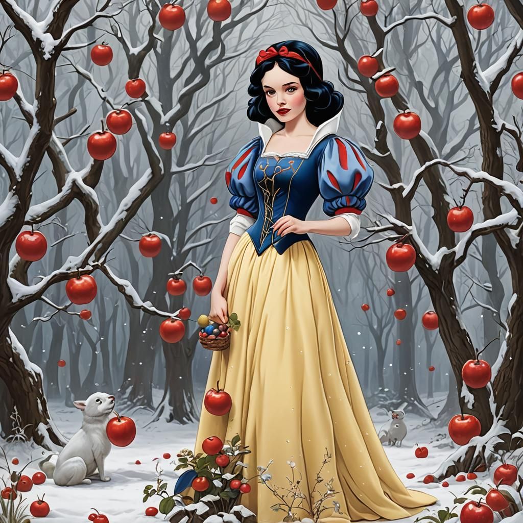 Snow White AI Image Depiction