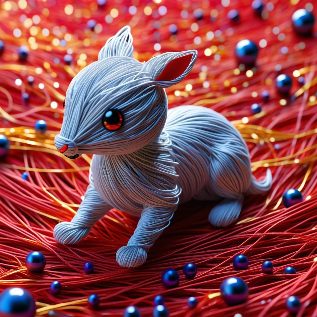 Cosmic Creature Formed From Paint Droplets