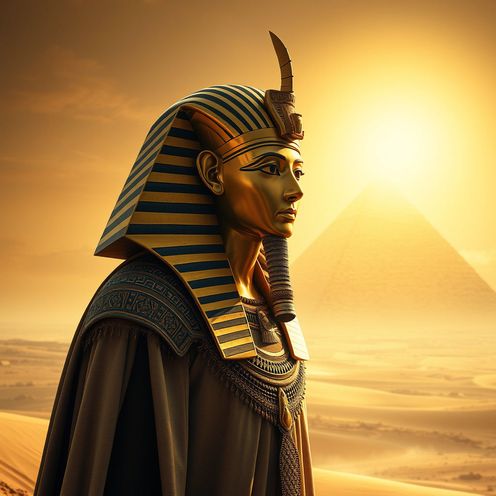 Pharaoh Khufu in Ancient Egyptian Splendor
