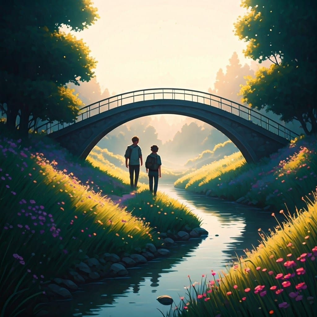 Surreal Summer Serenade in Impressionist Style