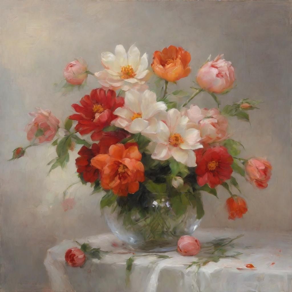 Dynamic Fire Dance of Red and Orange Flames