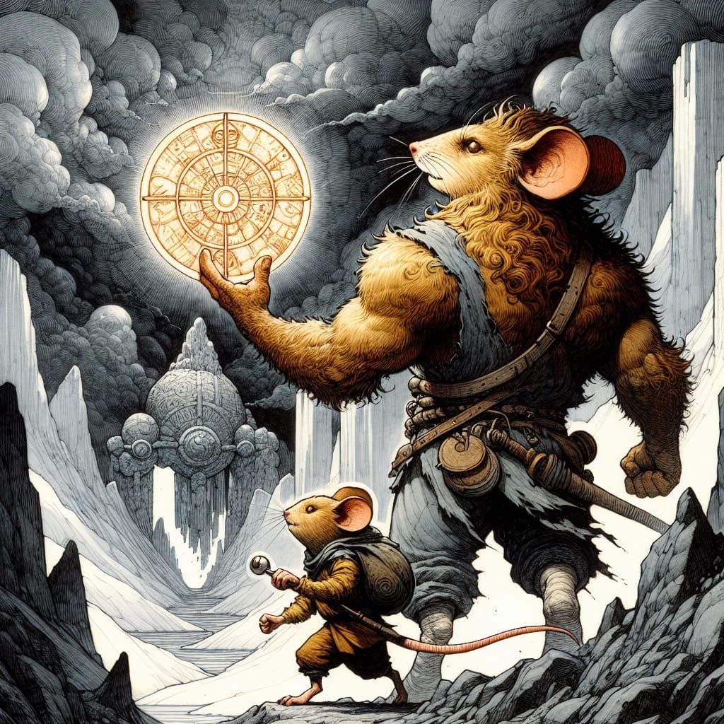 Mystical Quest in a Haunting High Fantasy Landscape