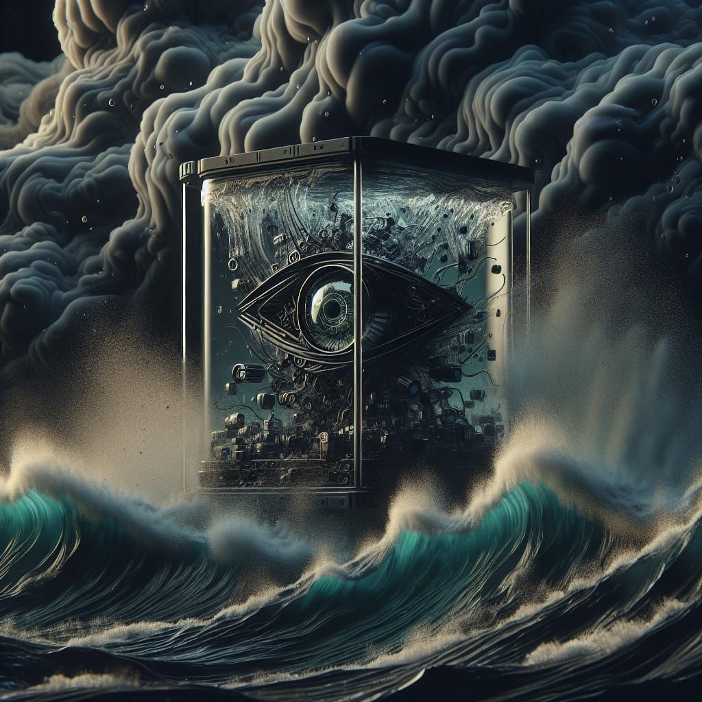 Intricate Glass Container Holds a Haunting Biomechanical Sec...