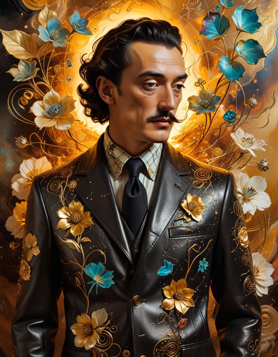 Retro Menswear in Salvador Dali Surrealism Style