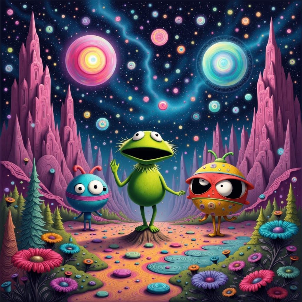Muppets Explore Galaxy in Whimsical Style
