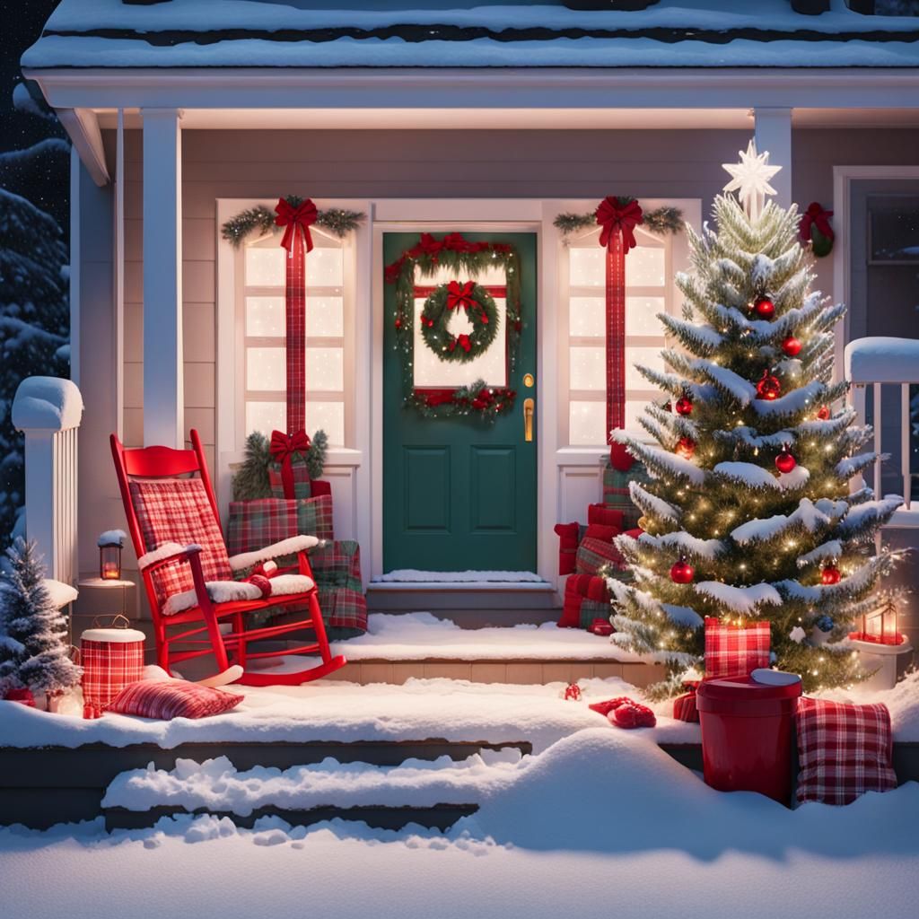 Surreal Winter Scene Captured in Warm Glow