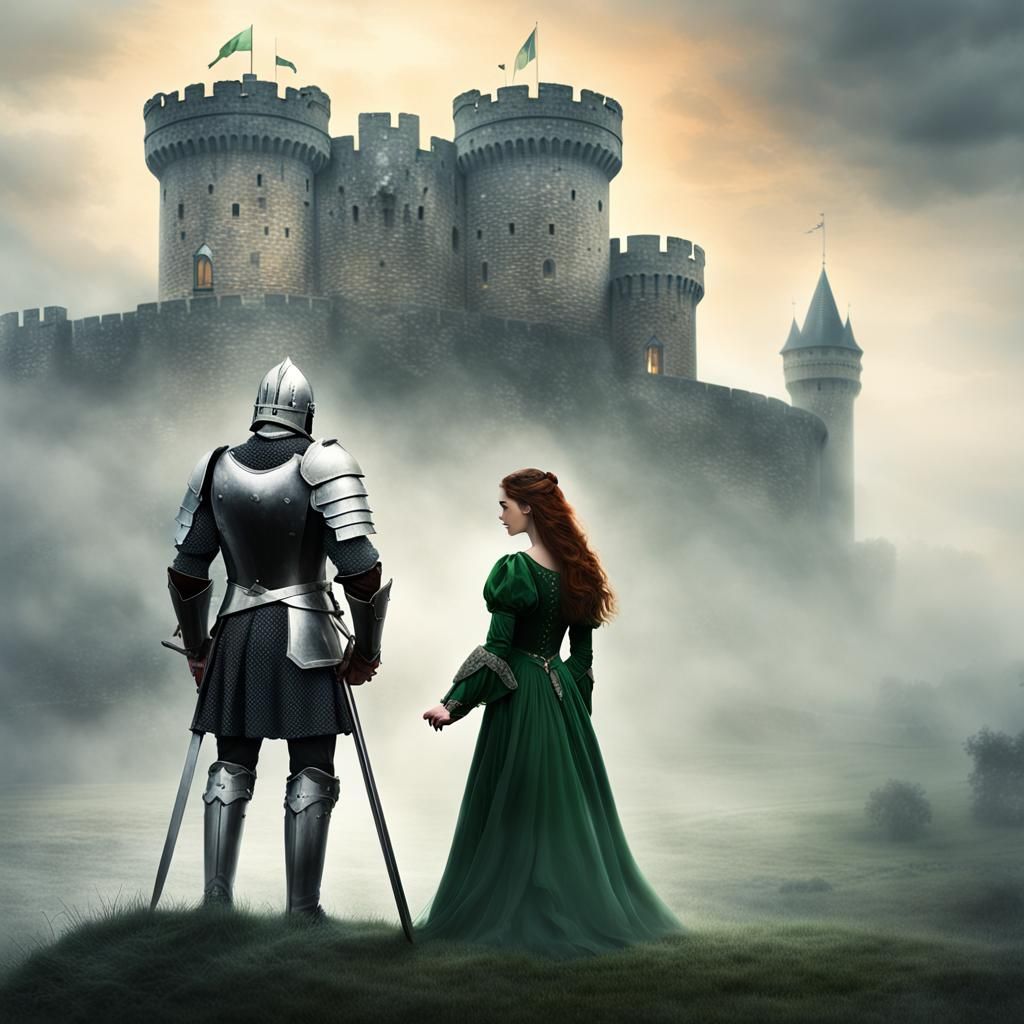 Irish Knight Protects Princess: Romance Novel Cover