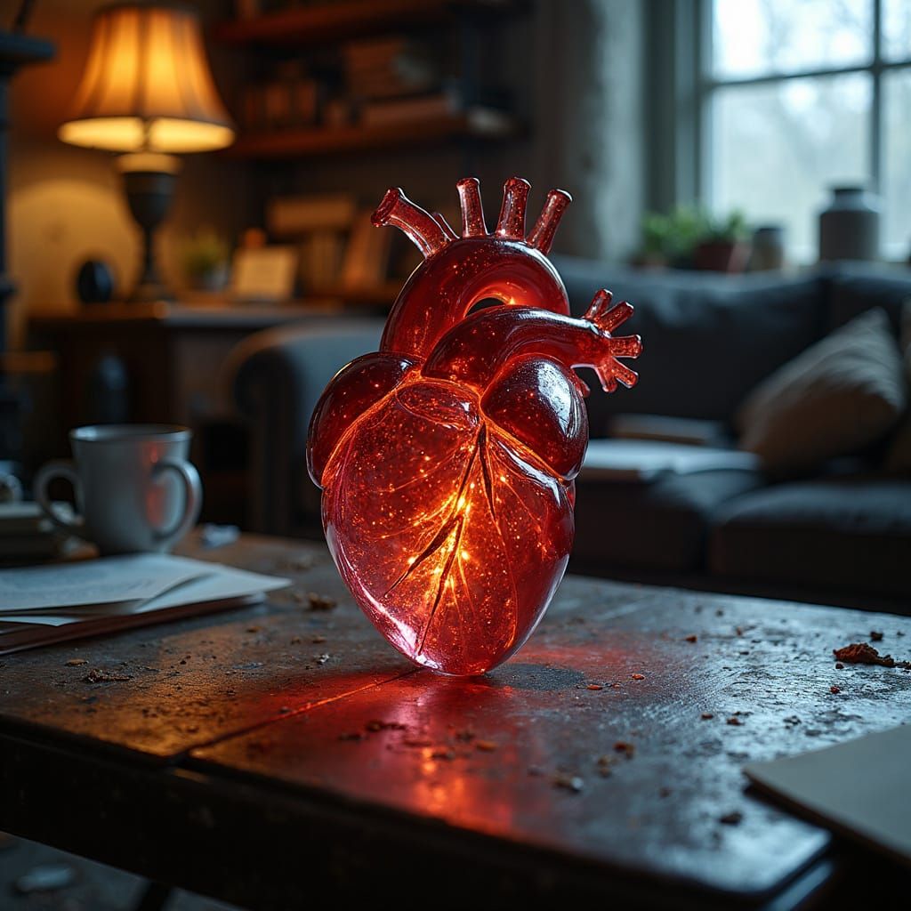 A Cracked Glass Heart in a Chaotic Living Room