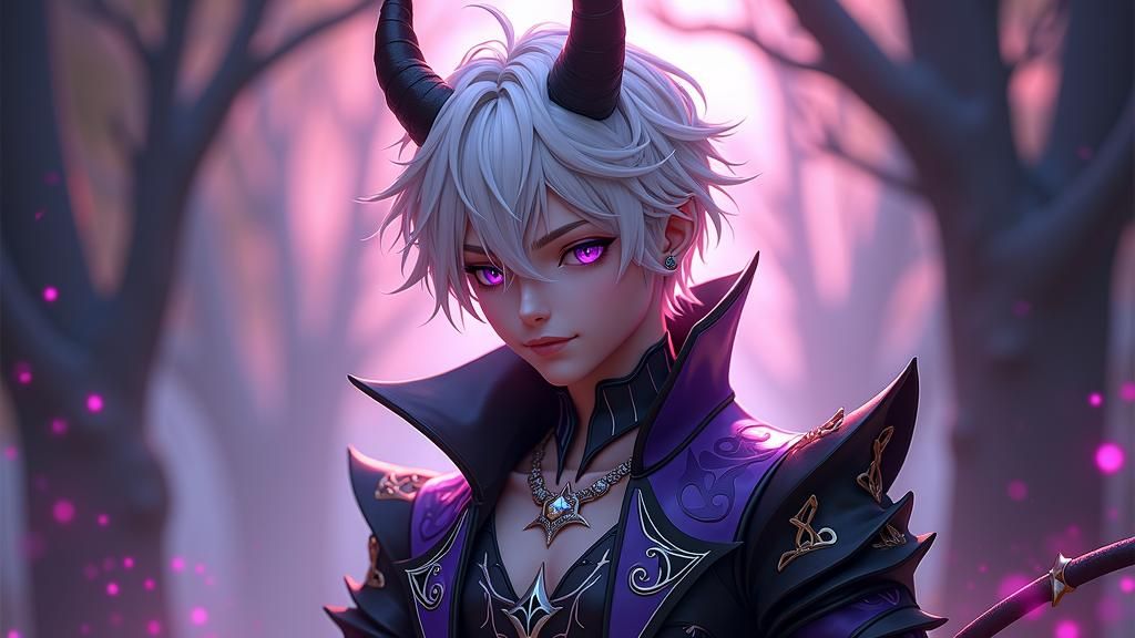 Fantasy Wight Devil in Anime Style