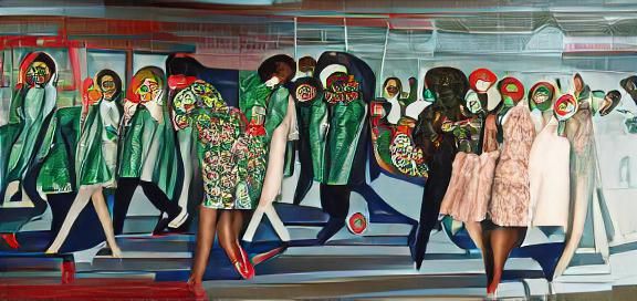 Fashionable Club in Story Quilt Style