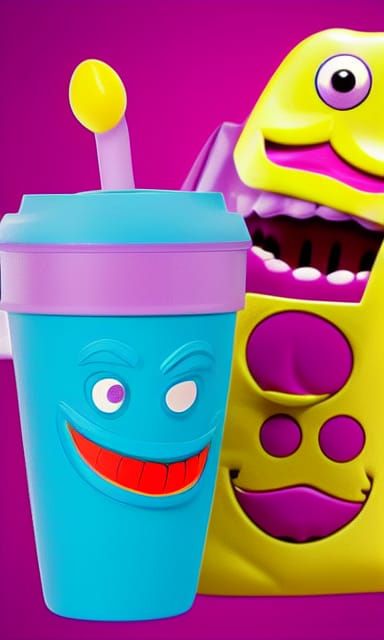 Grimace Happy Meal Toy Monster