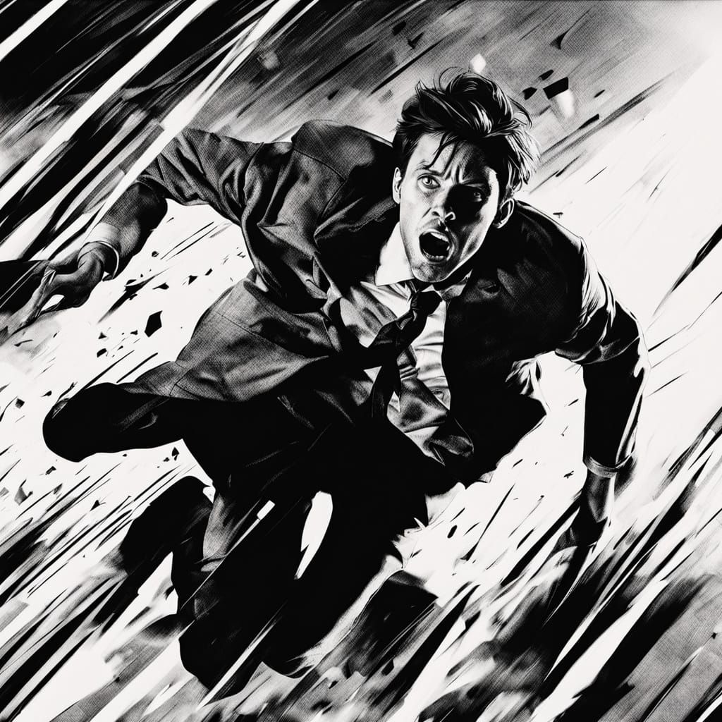 Determined Hero Rushes to Save Damsel in Distress