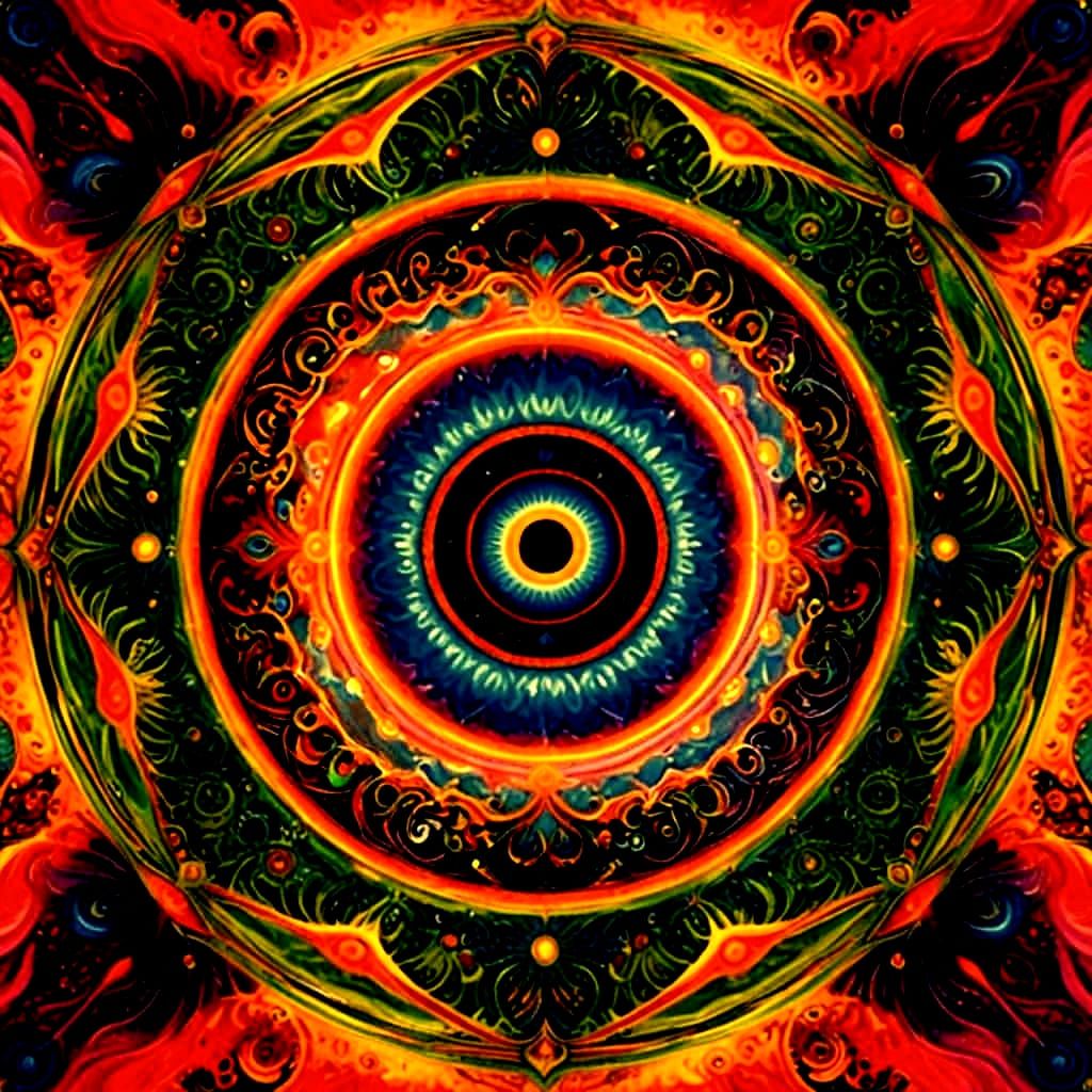 Surreal Dreamscape in Vibrant Hues