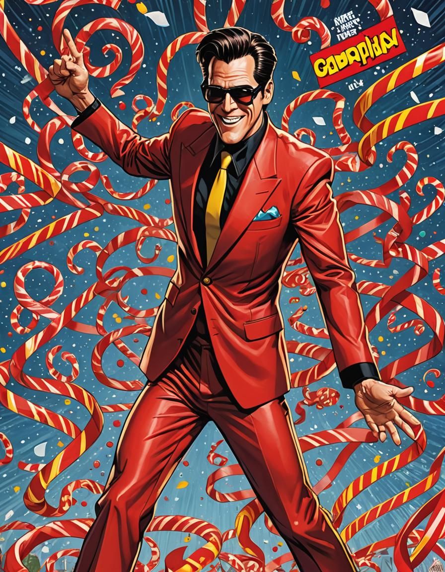 Plastic Man as Jim Carrey, Comic Book Cover