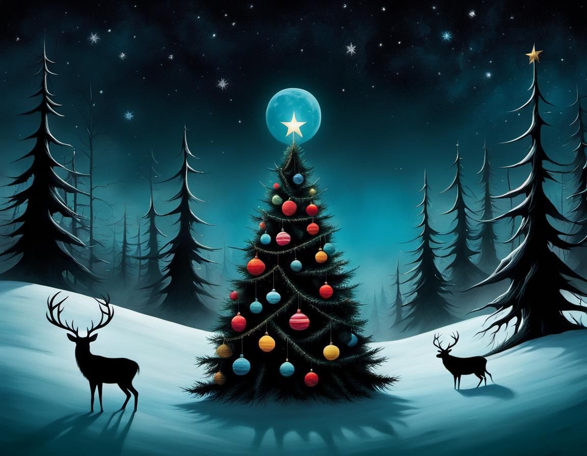 Surreal Winter Wonderland in a Desolate Land