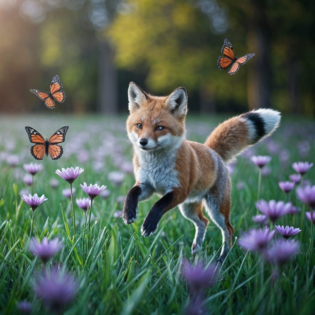 Cinematic Spring Wonderland in Vibrant Hues