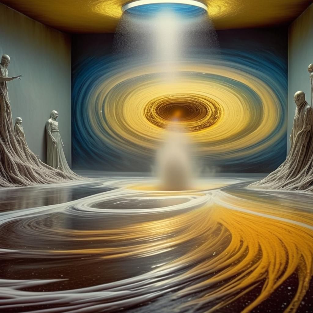 Surreal Portraits in White Laboratory, Bizarre Art