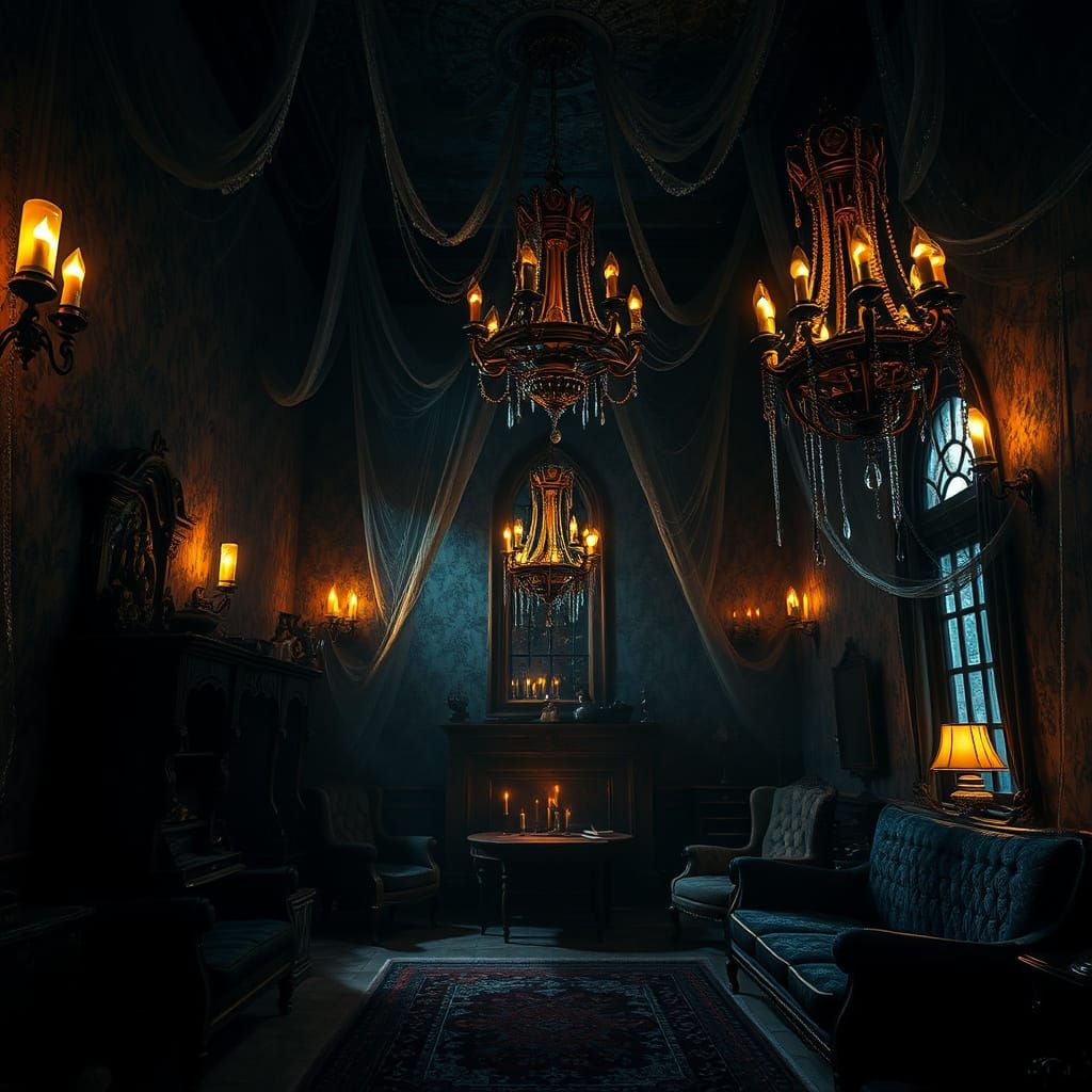 Forgotten Luxury in a Gothic Dreamhouse