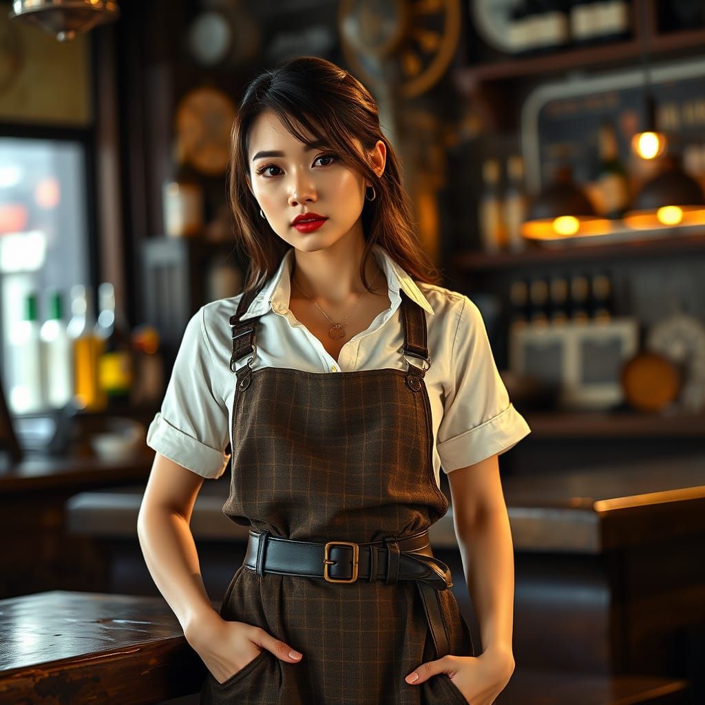 Stunning Vietnamese Goddess in Steampunk Chic