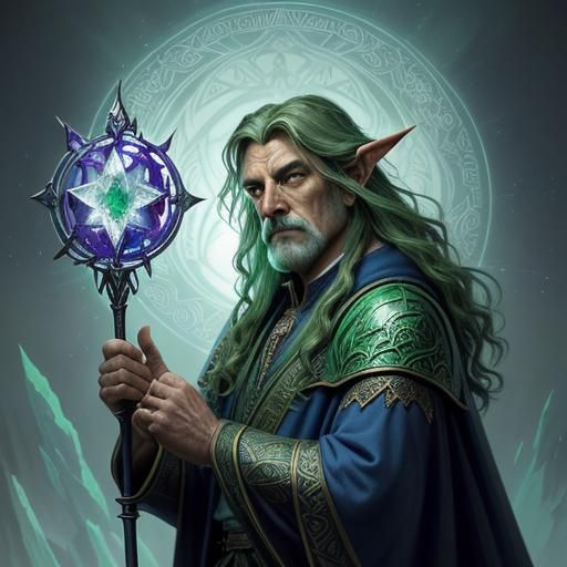 Emerald City Wizard Portrait in Greg Rutkowski Style