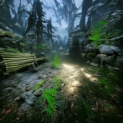 Enigmatic Journey Into a Dark Forest