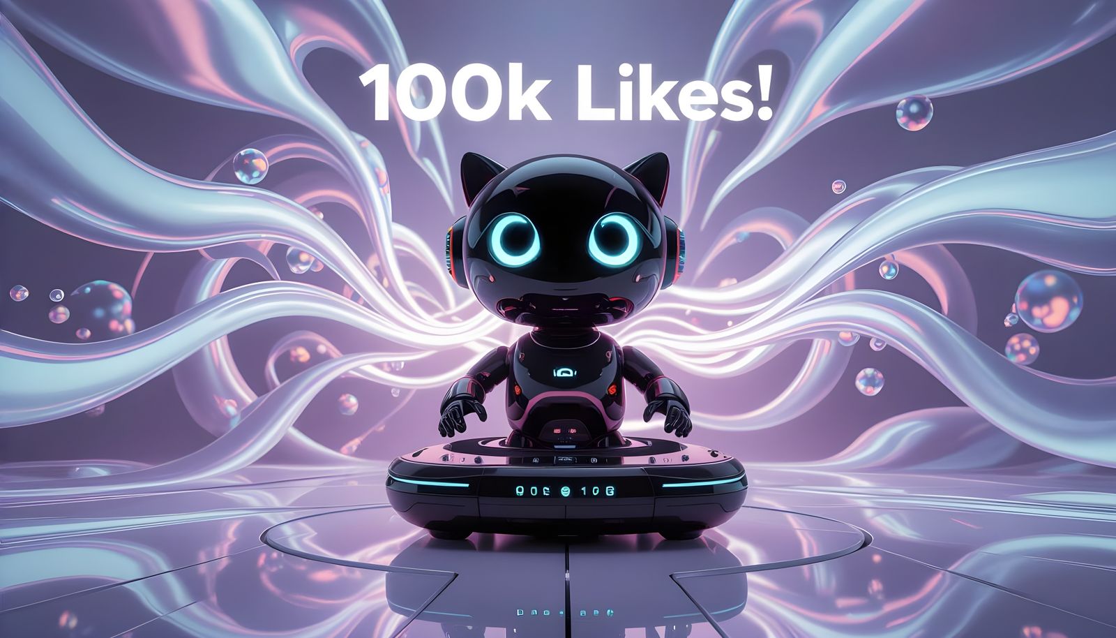 "100k likes!" 🤗 thank you all! 😊