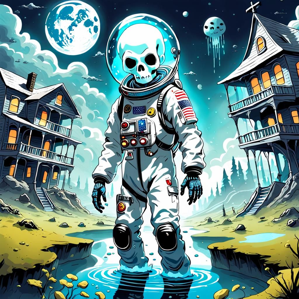 Zombiepunk House in Bioluminescent Ghost Town