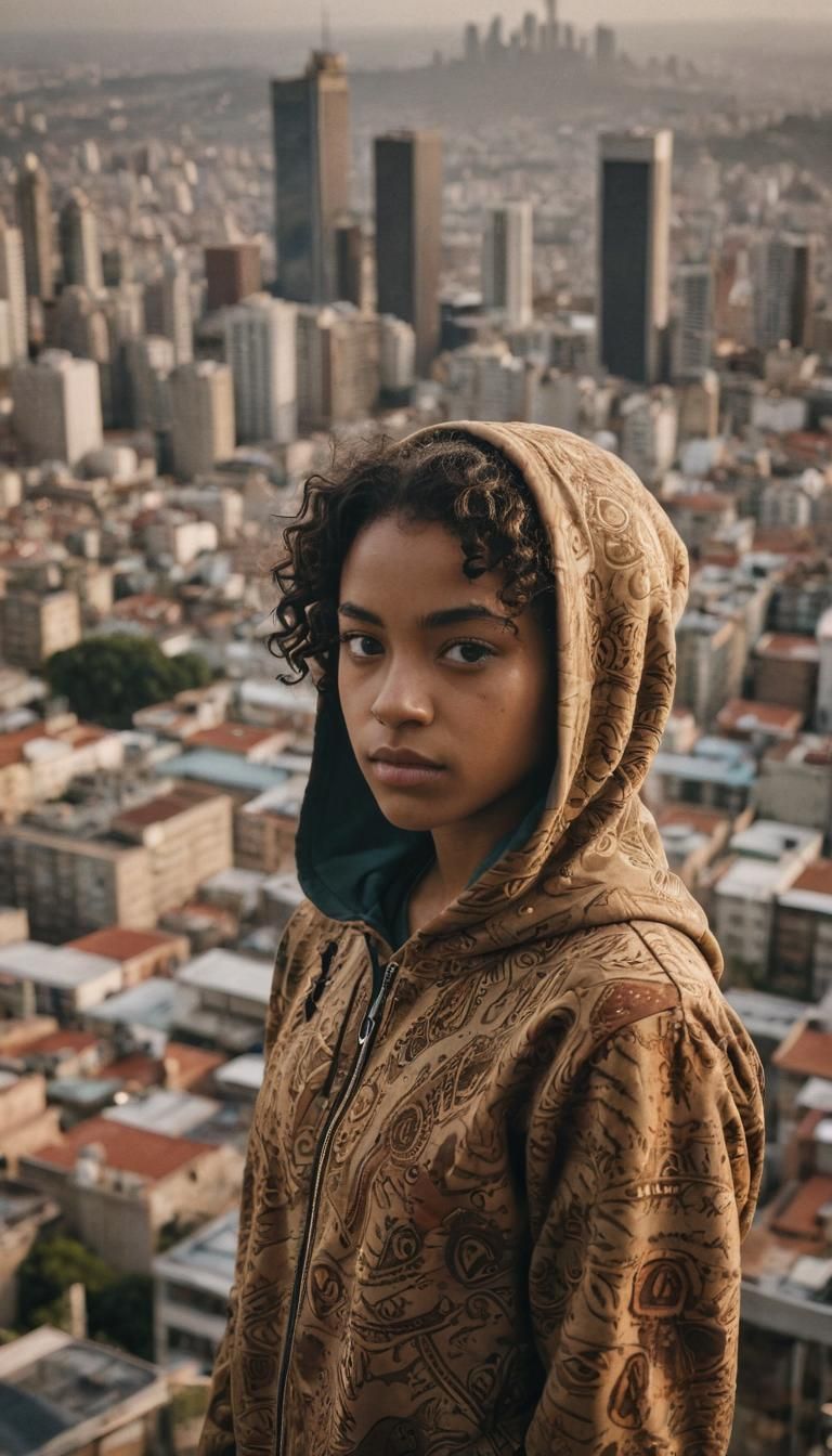 Helena Summons Elements in São Paulo: Cinematic Film Still