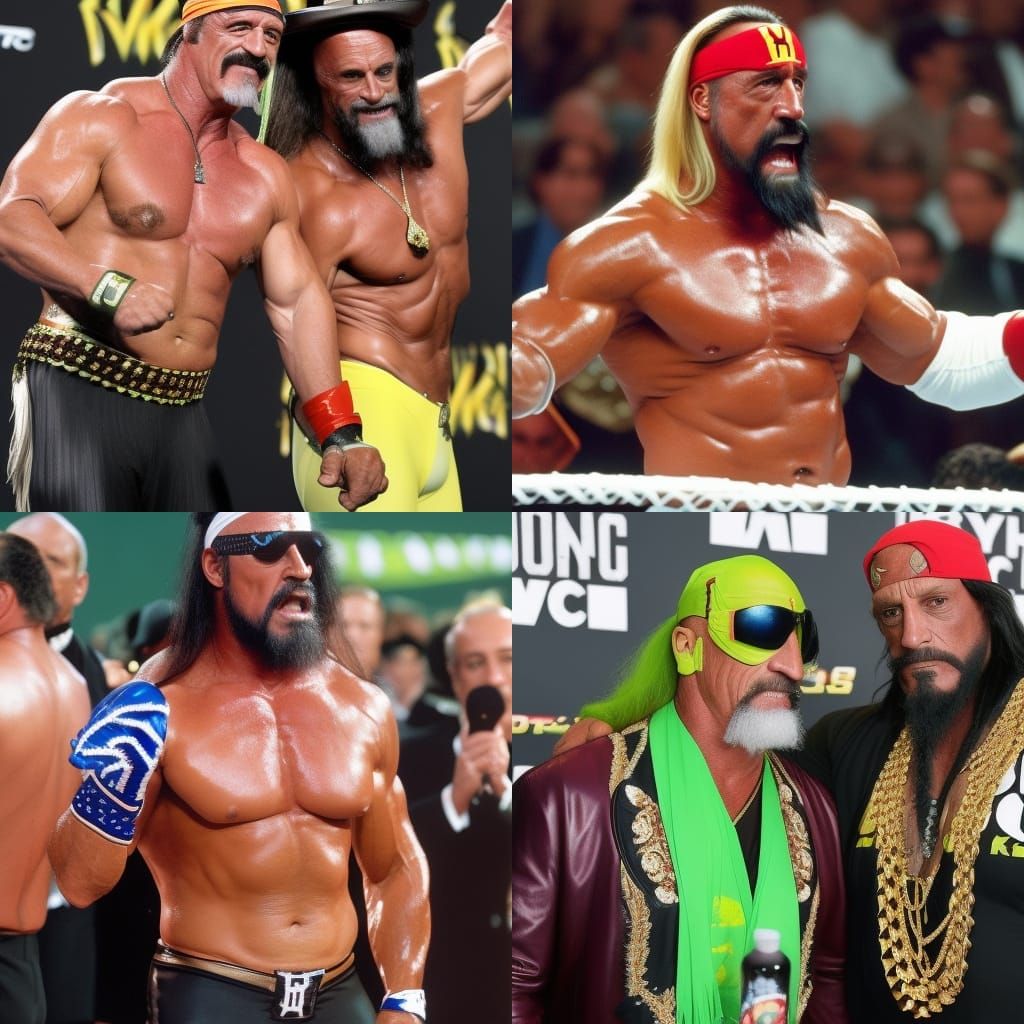 Hulk Hogan and Randy Savage Image