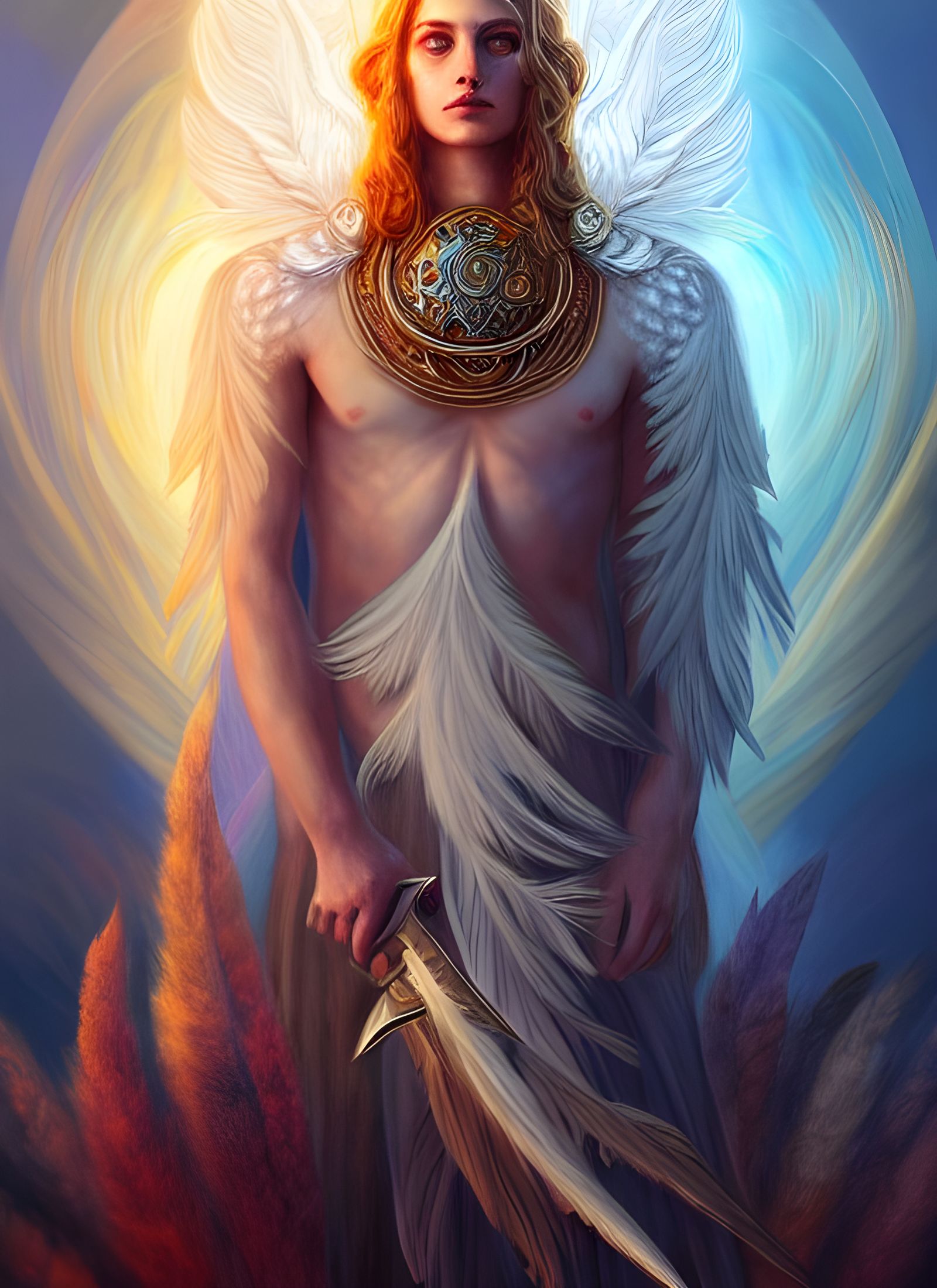 Lord of Peace Portrait in Detailed Matte Painting Style