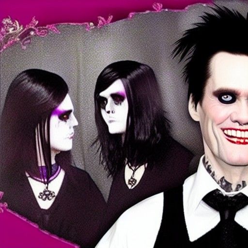 Goth Jim Carrey AI Image
