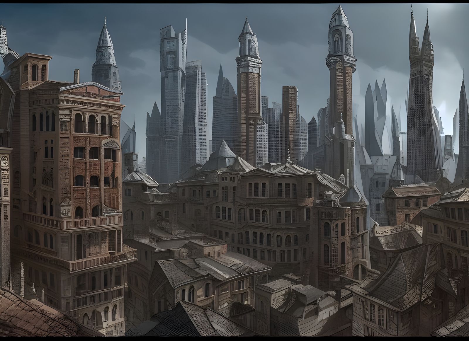 Old City Meets New: Hyperdetailed Architectural Panorama