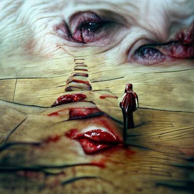 Surreal Hyperrealistic Landscape with Vivid Colors