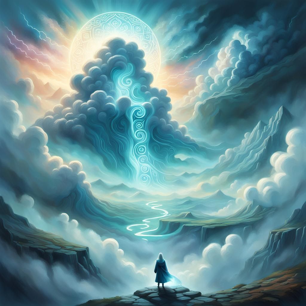 Colossal Cloud Figure Rises in Enchanted Valley