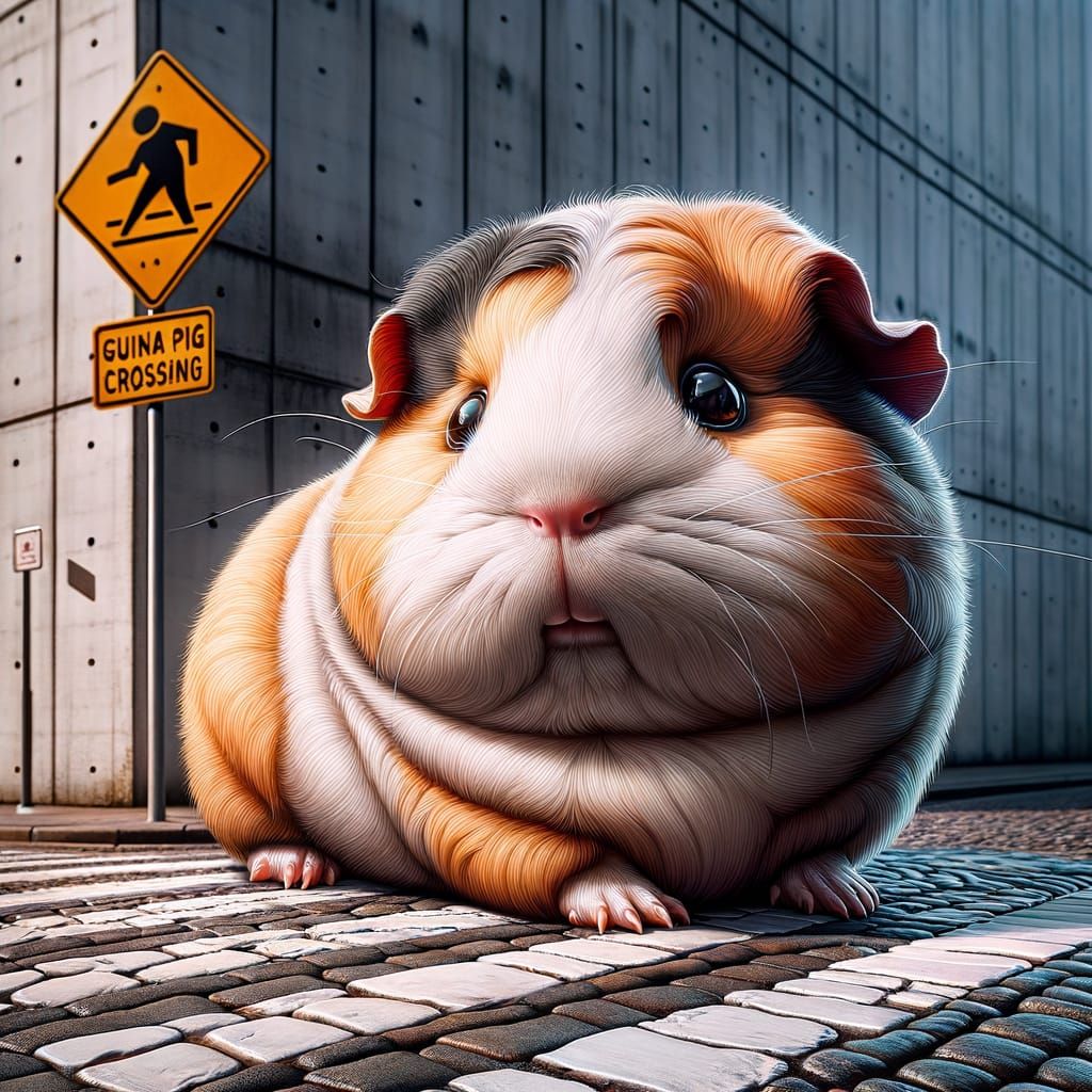 The Dapper Guinea Pig Crossing