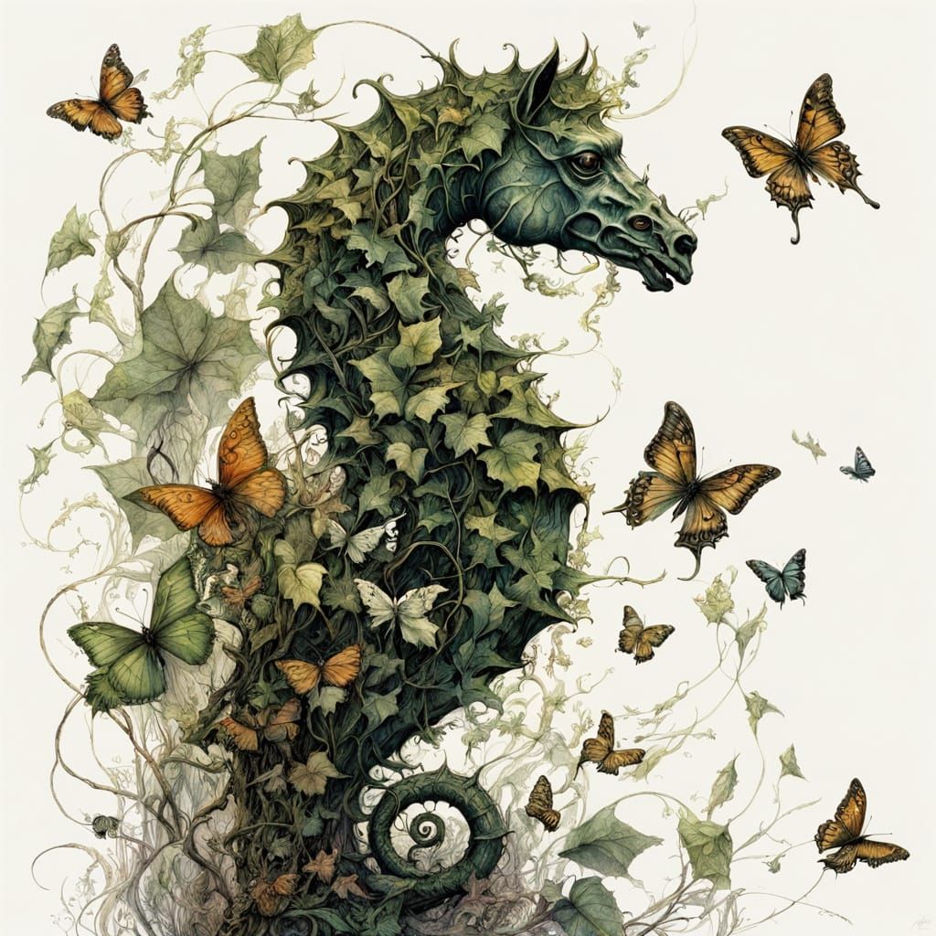 Mystical Seahorse Sanctuary in Enchanted Forest