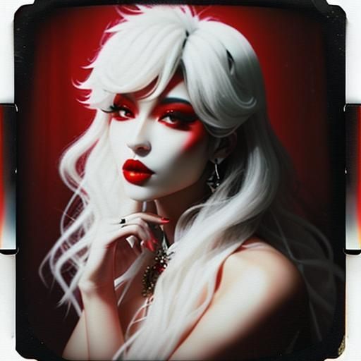 Eldritch Polaroid: Surreal Collage of Decay and Beauty