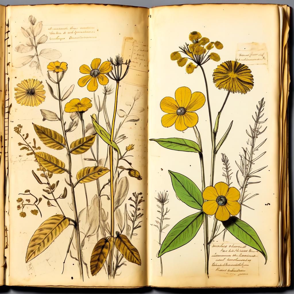 Botanical Ink Sketchbook: A Botanist's Research