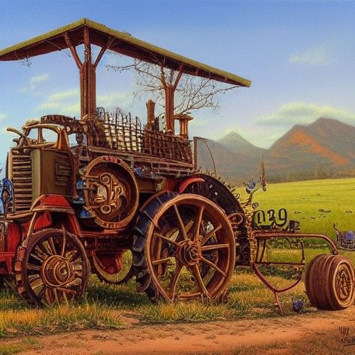 Steampunk Farm Equipment on Kingdom Ranch