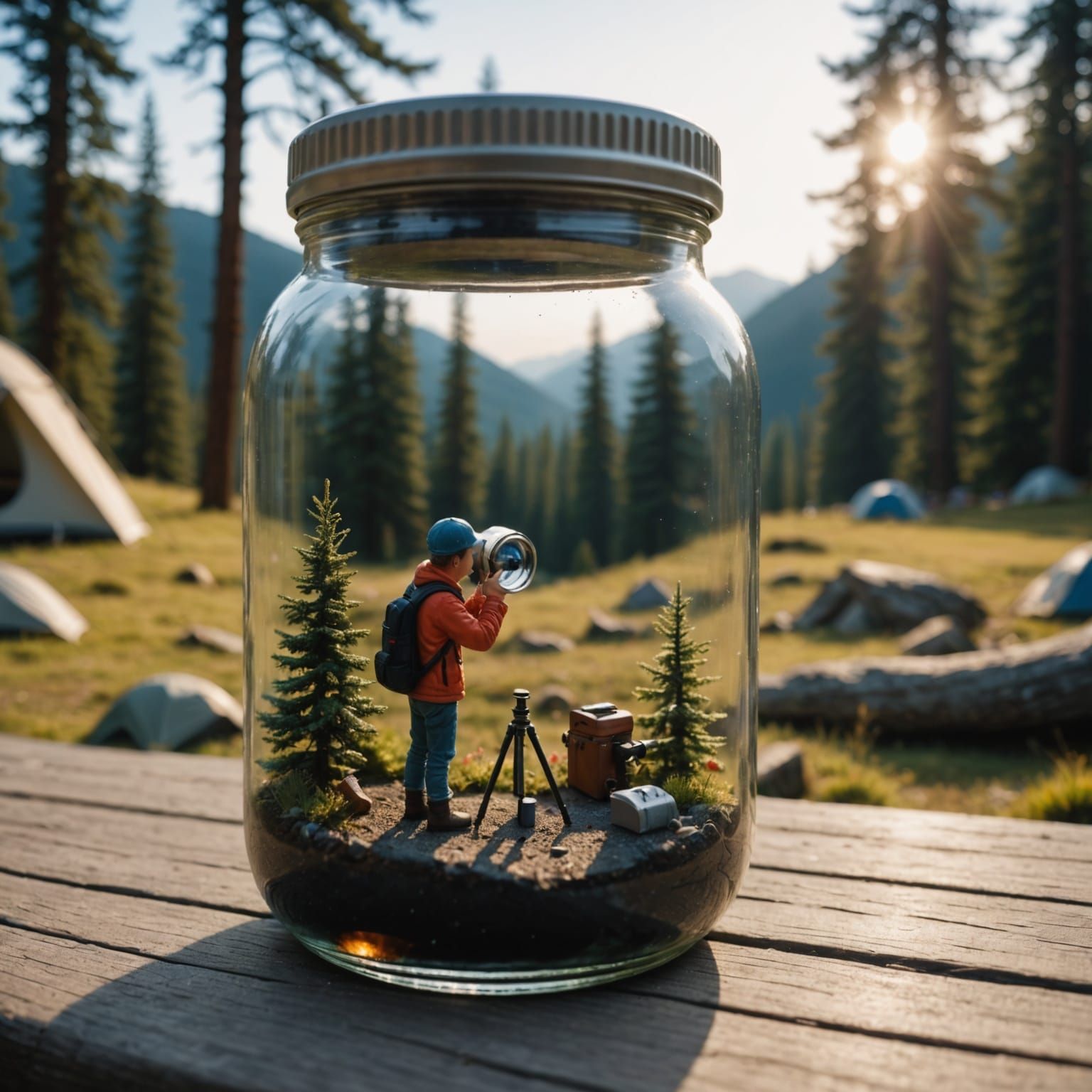Cosmic Explorer in a Glass Jar
