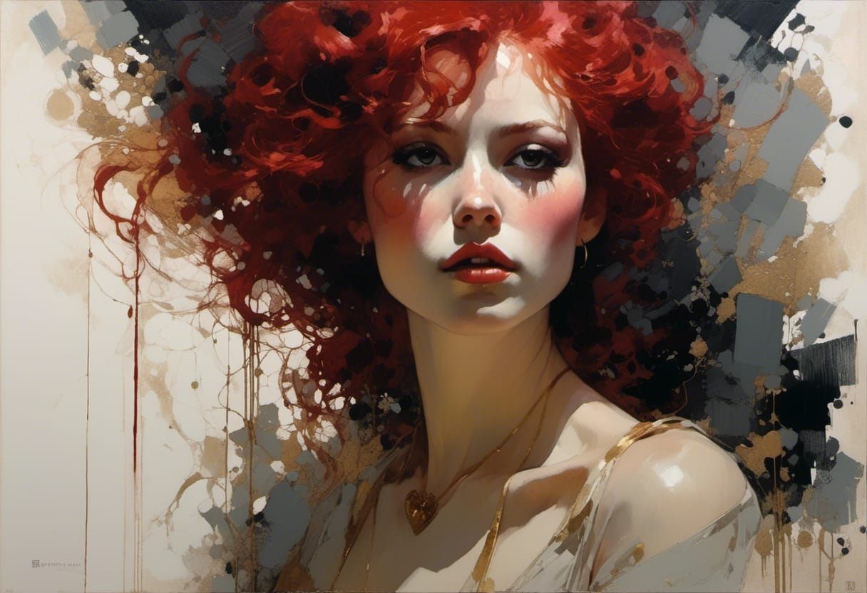 Neo-Victorian Punk Queen Elena Portrait