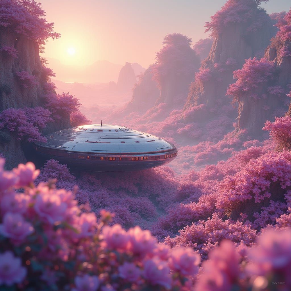 Alien superstar invasion florals